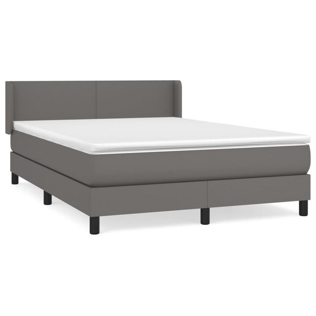 vidaXL Boxspringbett Bett Boxspringbett mit Matratze & Topper Kunstleder ve günstig online kaufen