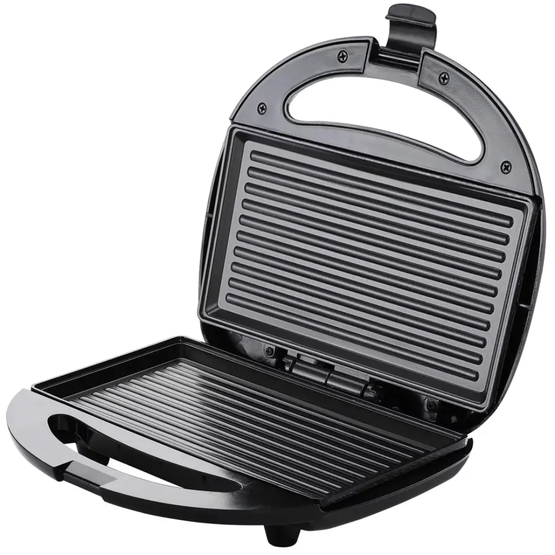 Kontaktgrill Schwarz/Silber 750W günstig online kaufen