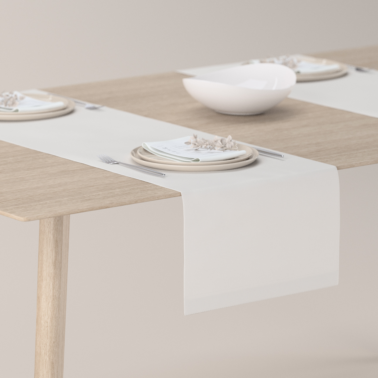 Tischläufer, elfenbein , 40 x 130 cm, Leinen (392-04) günstig online kaufen