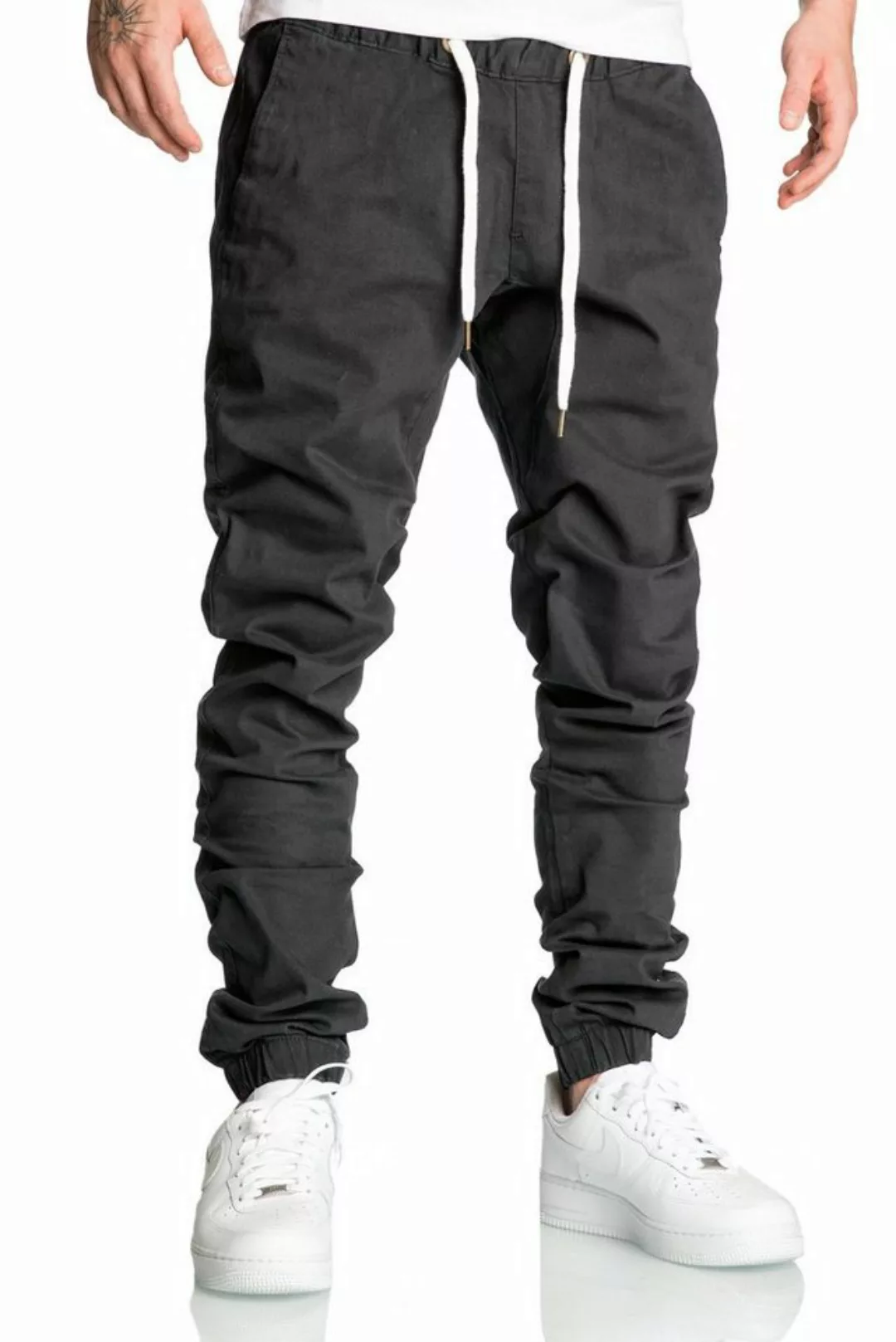 REPUBLIX Chinohose RICK Herren Basic Jogger Hose Chino mit Kontrast günstig online kaufen