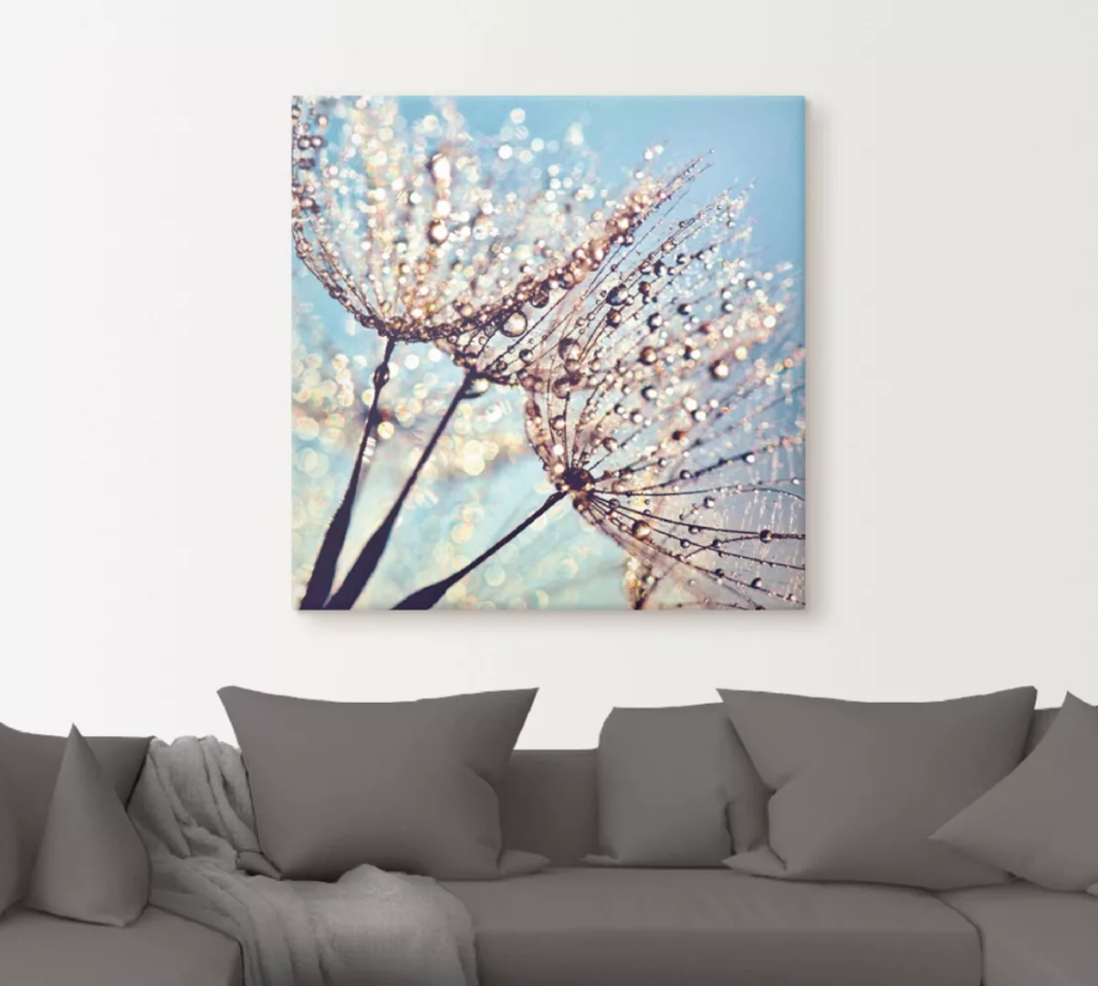 Artland Wandbild »Pusteblume Tröpfchenfänger«, Blumen, (1 St.) günstig online kaufen