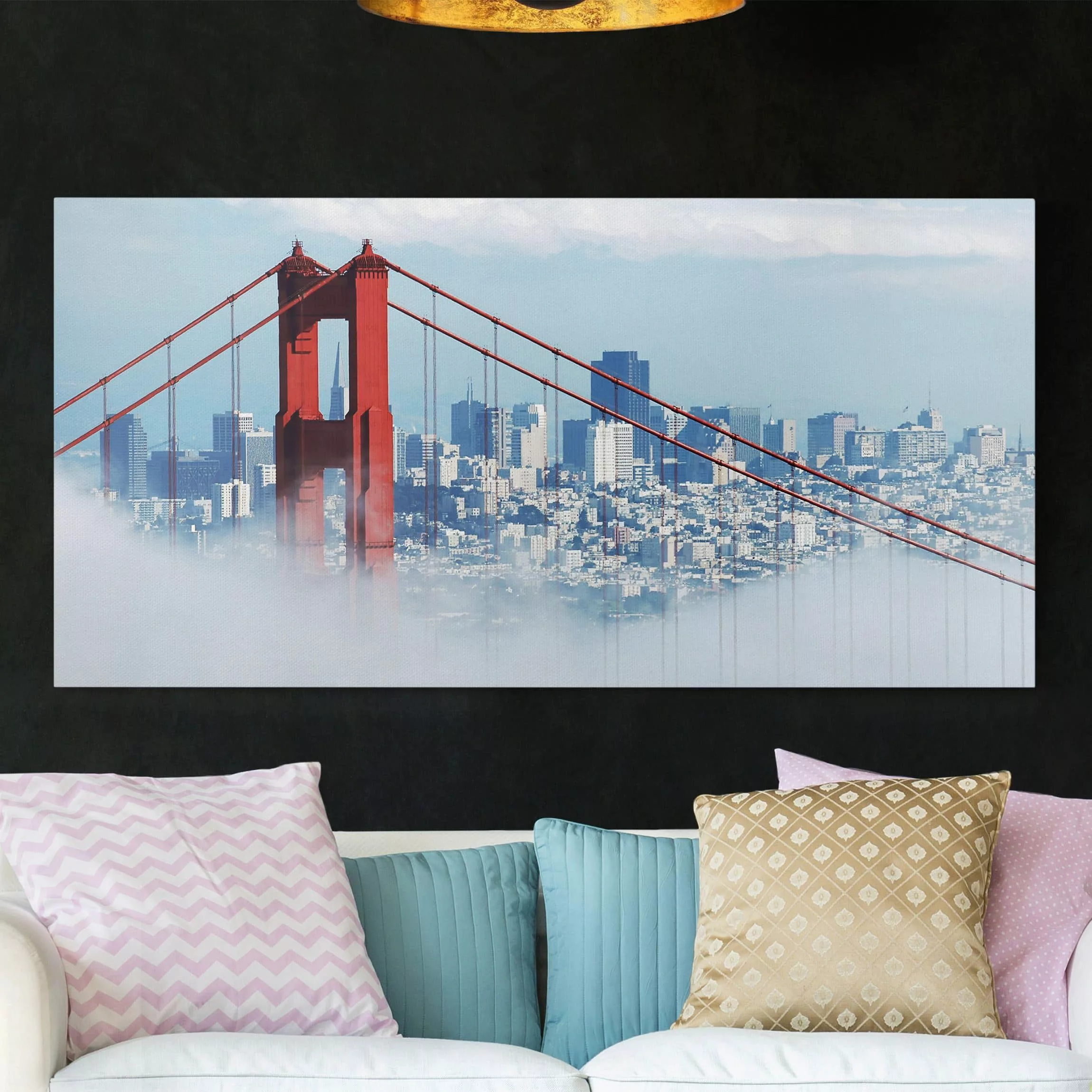 Leinwandbild Architektur & Skyline - Querformat Good Morning San Francisco! günstig online kaufen