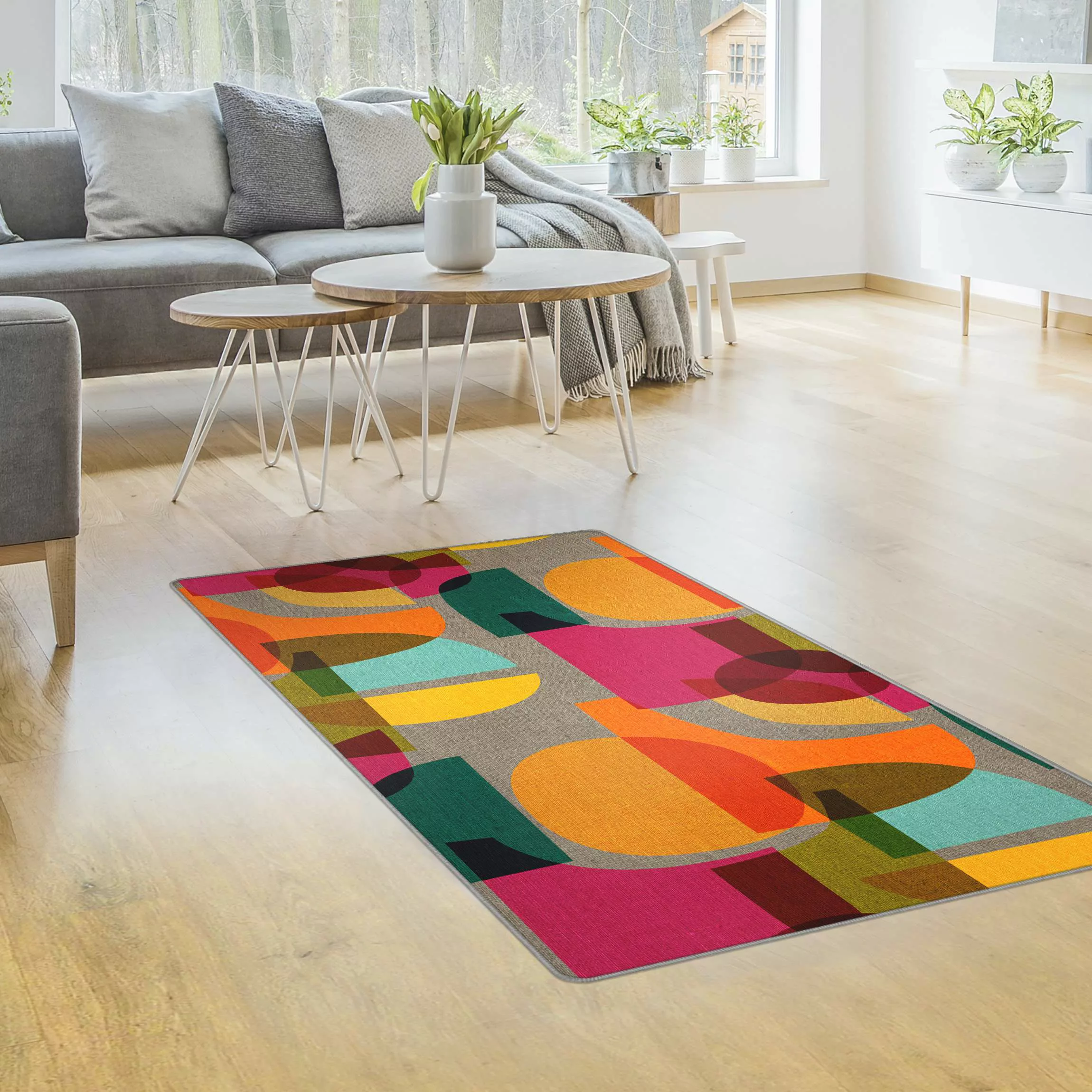 Teppich Mid Century Kaleidoskop günstig online kaufen