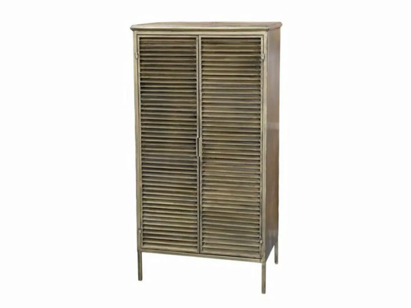 Chic Antique Beistellschrank Schrank m. 2 Lamellentüren H116/L60/B36,5 cm a günstig online kaufen