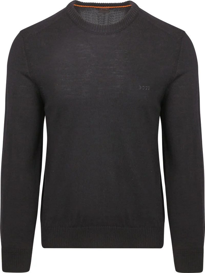 BOSS Pullover Avac Wolle Schwarz - Größe L günstig online kaufen