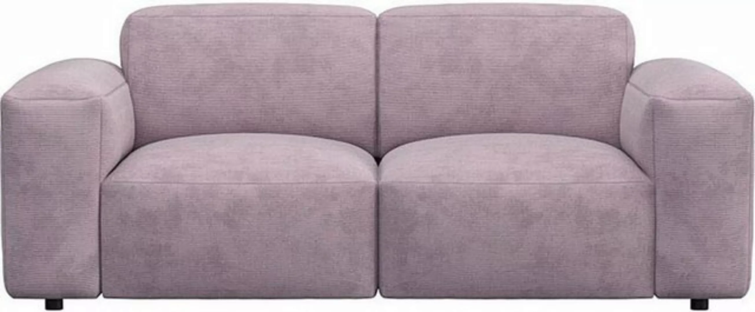 FLEXLUX 2-Sitzer Lucera Sofa, modern & anschmiegsam, Kaltschaum, Stahl-Well günstig online kaufen