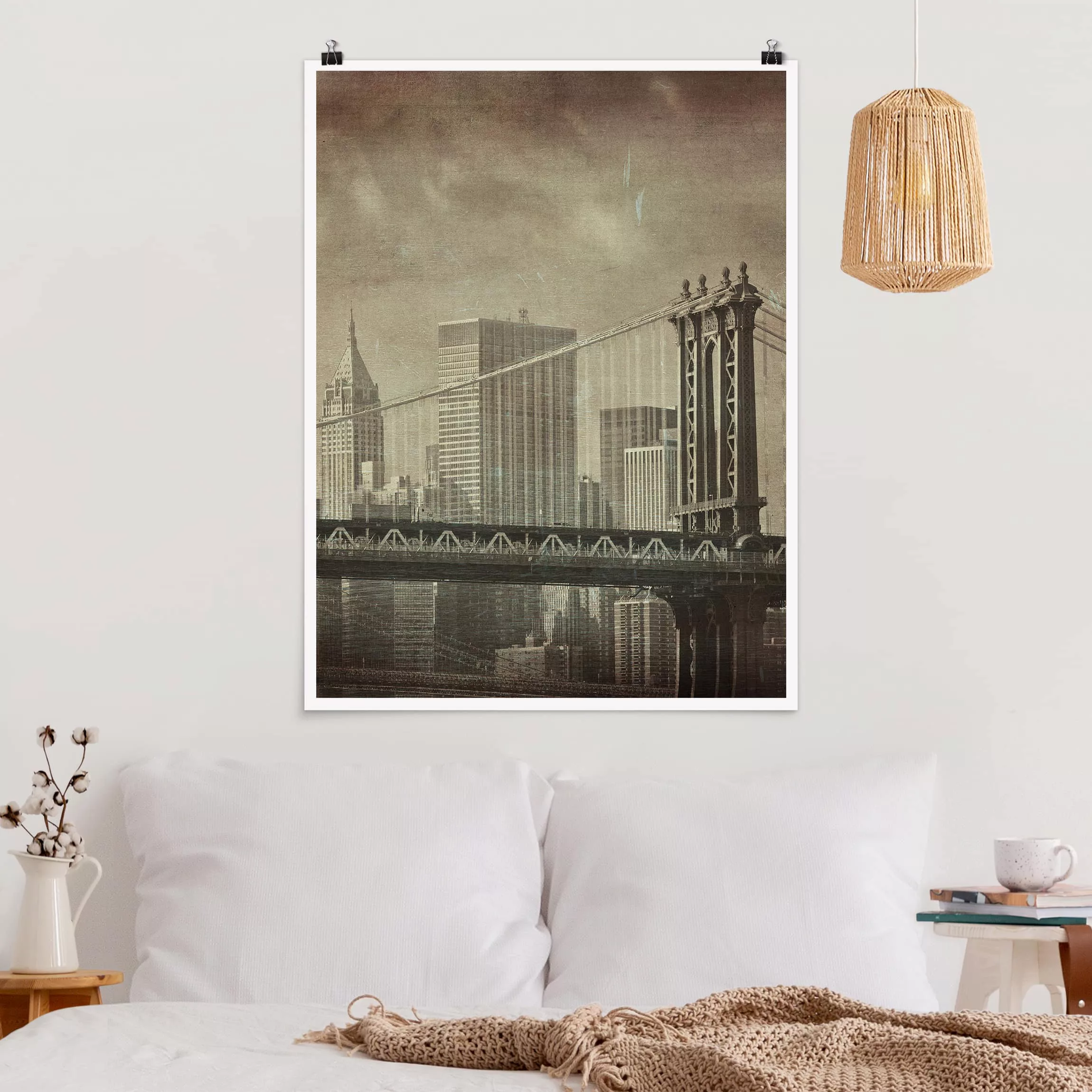 Poster Architektur & Skyline - Hochformat Vintage New York günstig online kaufen