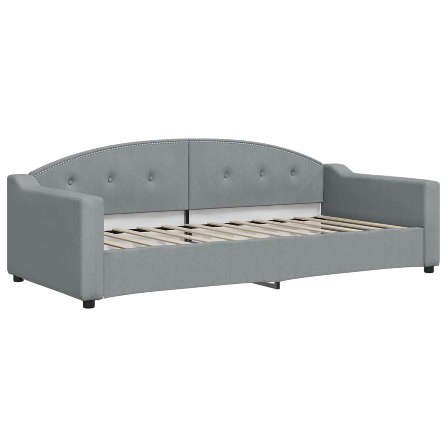 vidaXL Gästebett Tagesbett Hellgrau 90x200 cm Stoff Gästebett Schlafsofa Gr günstig online kaufen