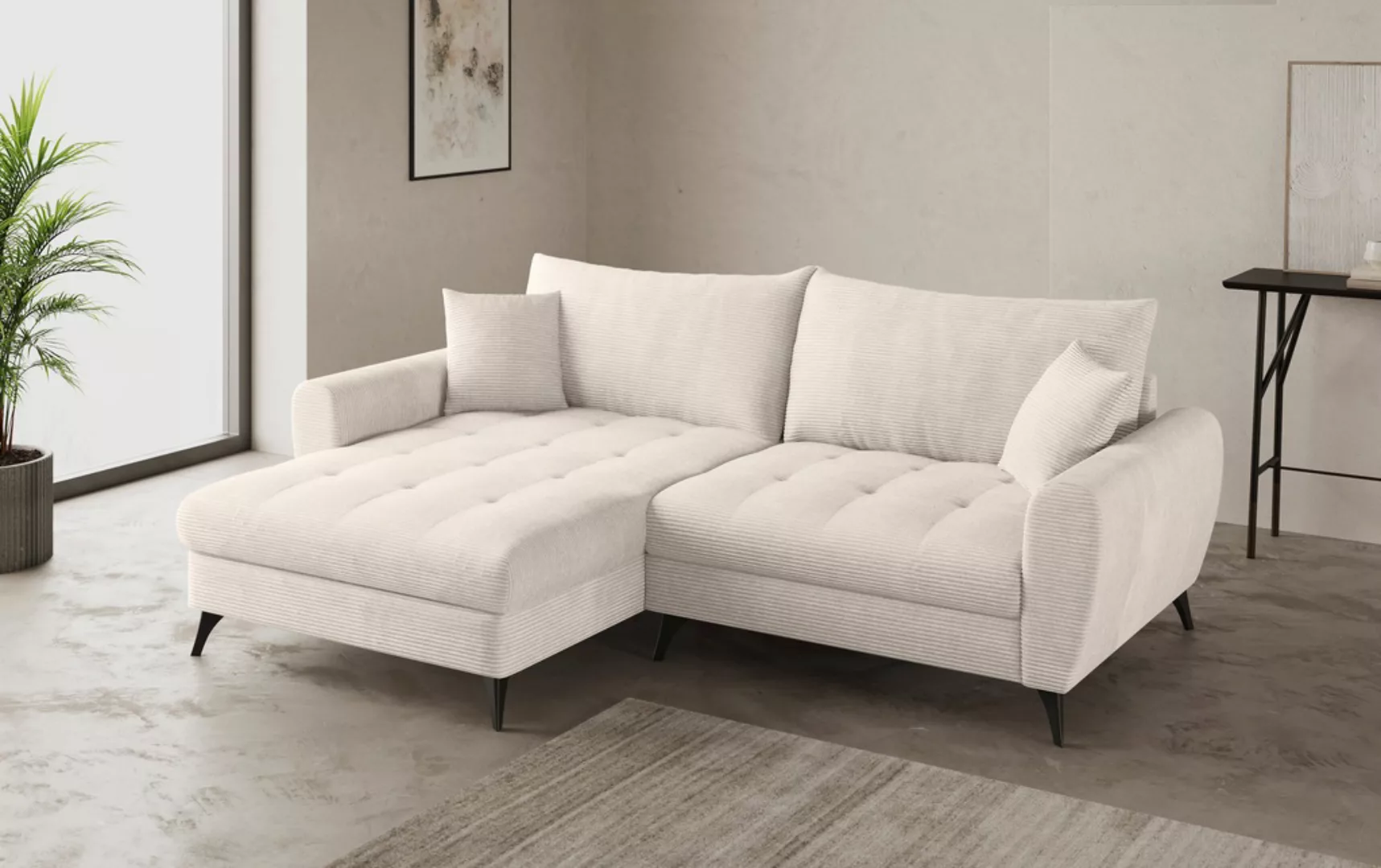 Mr. Couch Ecksofa "Blackburn II, L-Form", Mit Kaltschaumpolsterung bis 140 günstig online kaufen