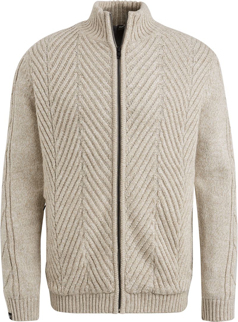 Vanguard Strickjacke Wool Blend Ecru - Größe XXL günstig online kaufen