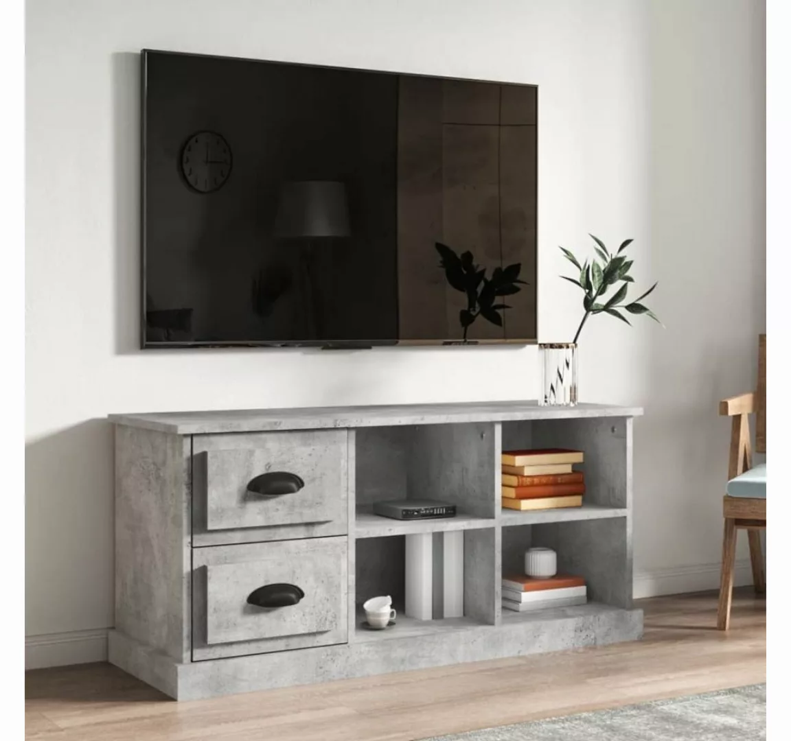 vidaXL TV-Schrank TV-Schrank Betongrau 102x35,5x47,5 cm Spanplatte günstig online kaufen