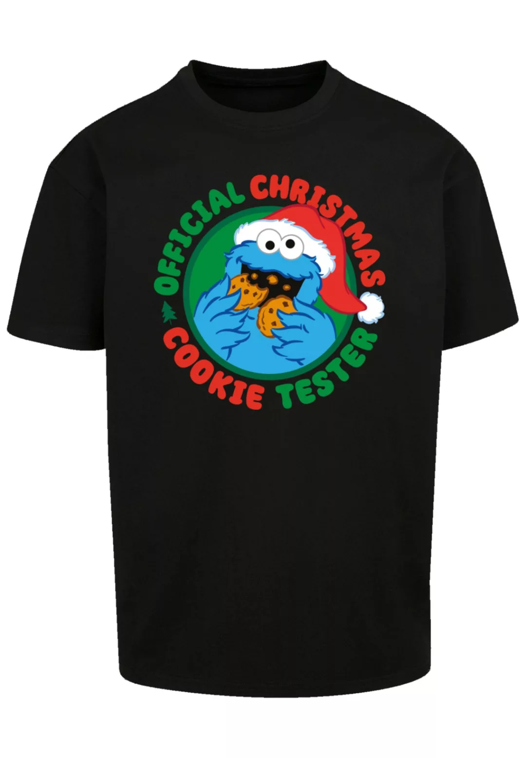 F4NT4STIC T-Shirt "Sesamstrasse Weihnachten Keks Tester", Premium Qualität günstig online kaufen