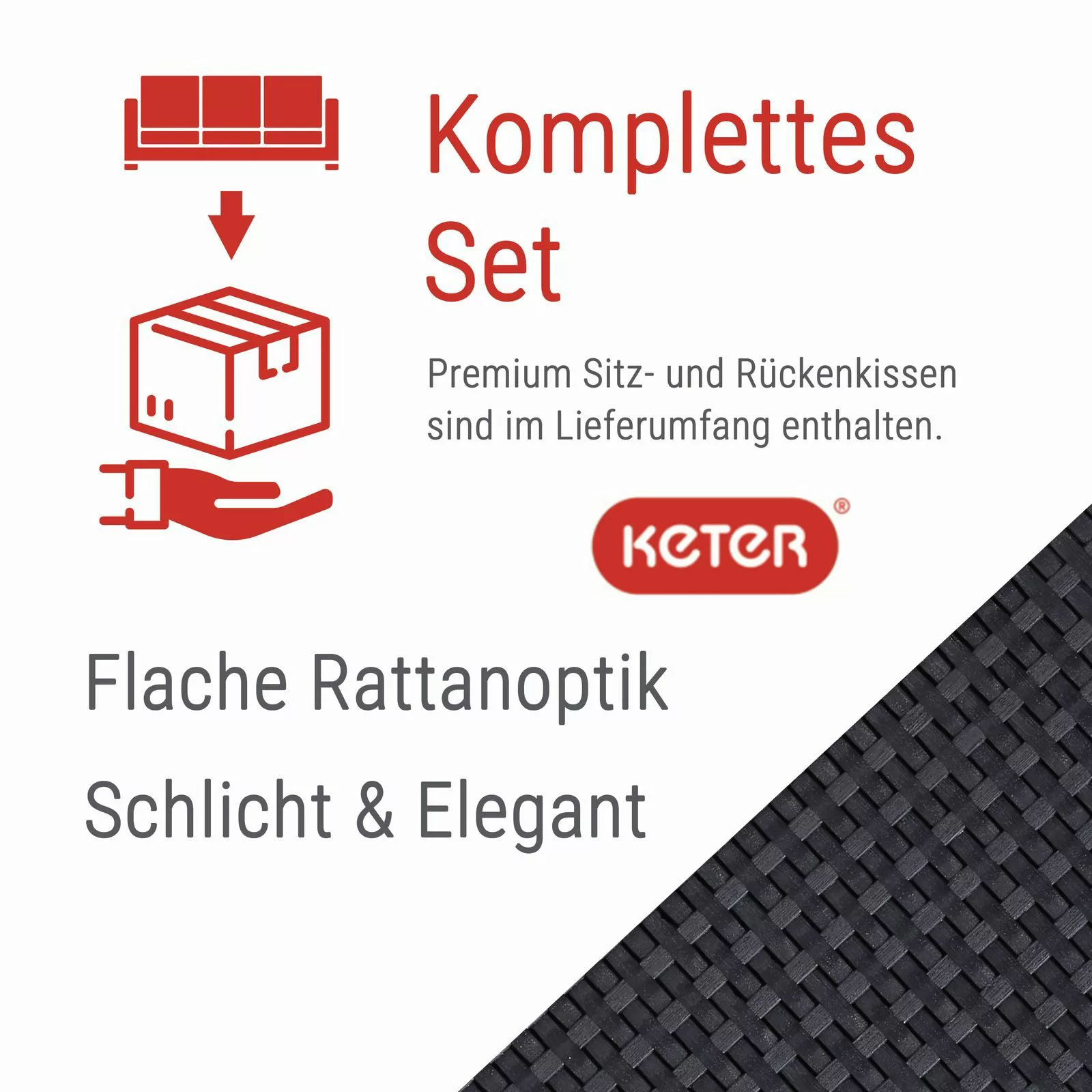 Keter Loungeset Loungemöbel Set Provence inkl. günstig online kaufen
