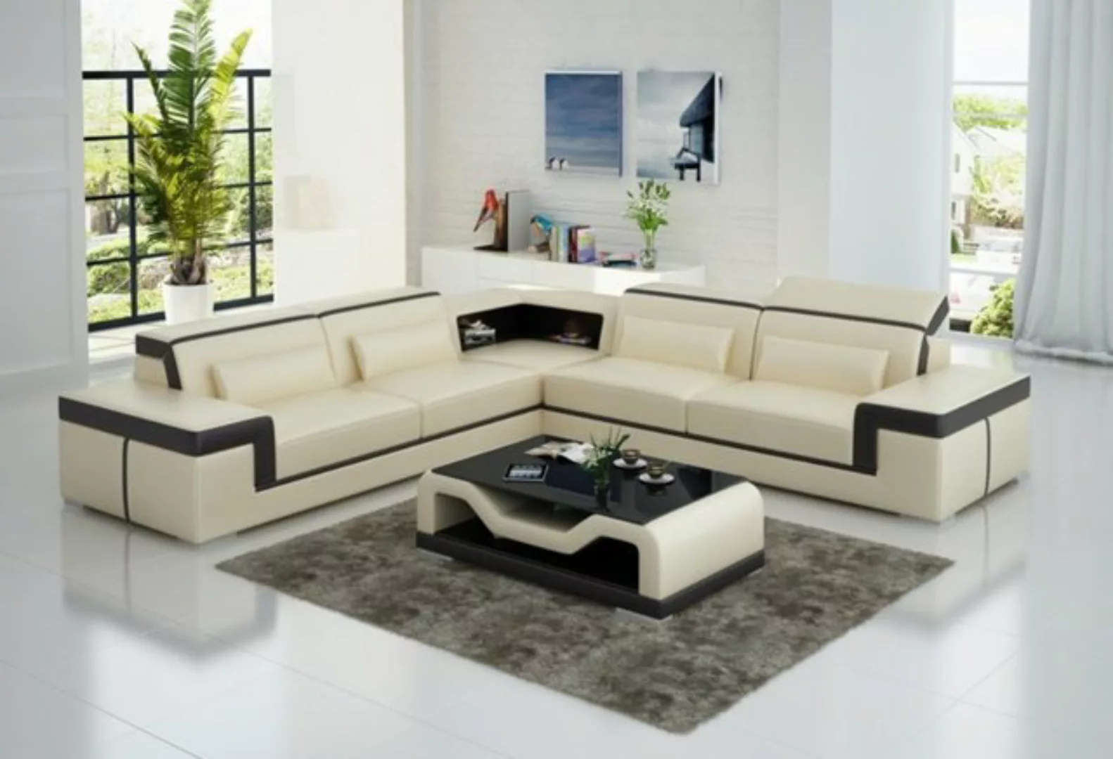 JVmoebel Ecksofa, Ecksofa Sofa Couch Polster Design Wohnlandschaft Eck Desi günstig online kaufen