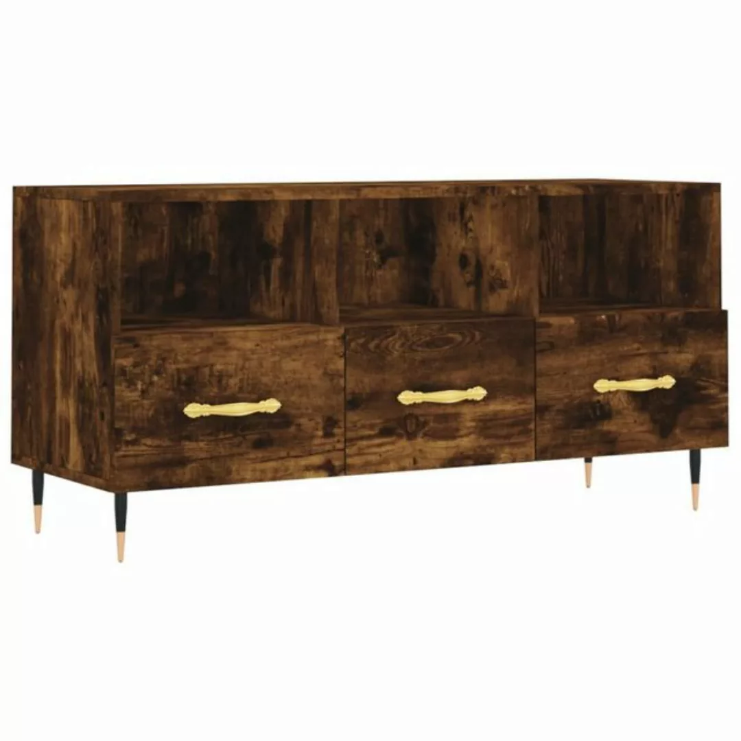 furnicato TV-Schrank Räuchereiche 102x36x50 cm Holzwerkstoff günstig online kaufen