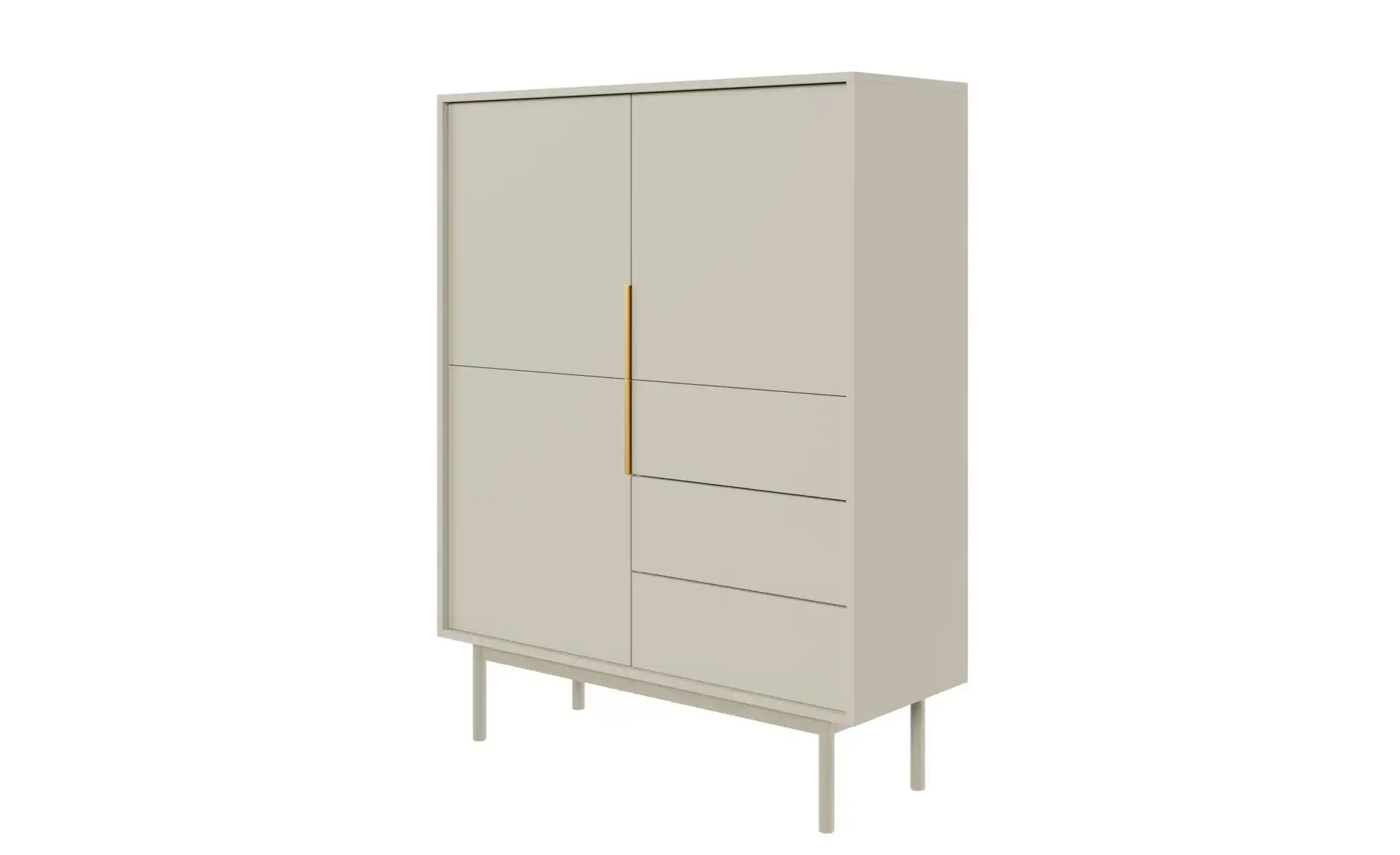Selsey Highboard  Viviaro ¦ beige ¦ Maße (cm): B: 104 H: 134 Kommoden & Sid günstig online kaufen