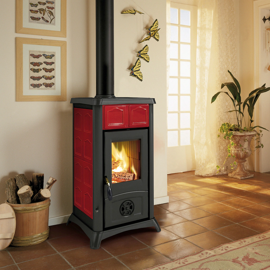 Firefix Kaminofen Gemma Kachel Bordeaux 6 kW EEK: A+ günstig online kaufen