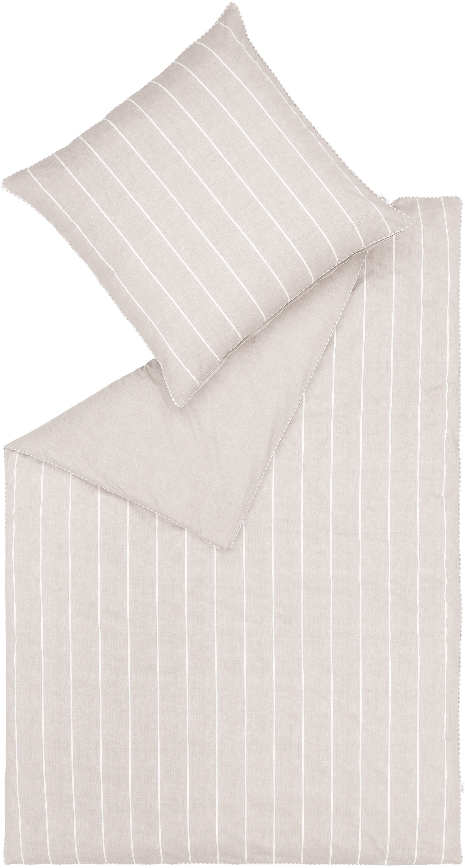 Esprit Bettwäsche »Harp Stripe«, (2 tlg.), in Renforce Qualität, 100% Baumw günstig online kaufen