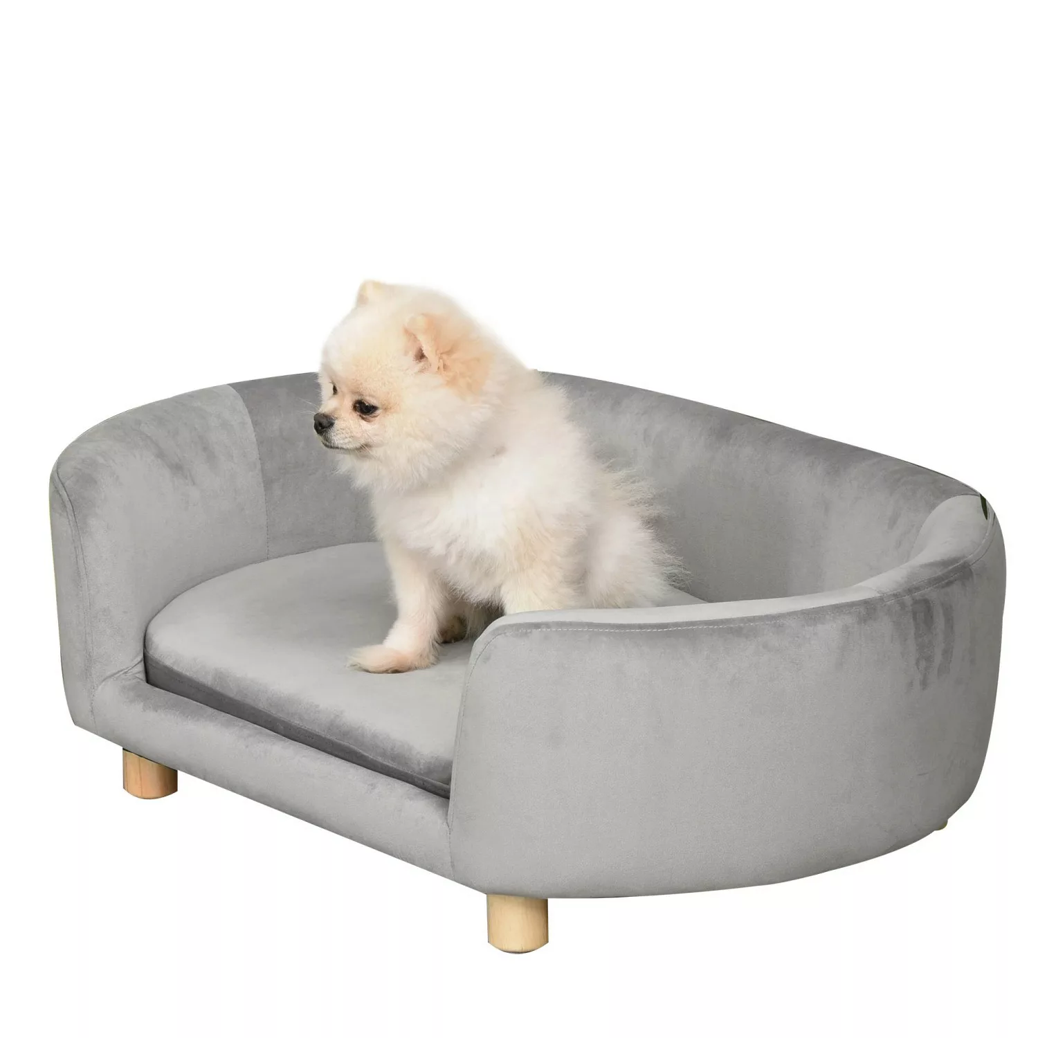 PawHut Tierbett Hundebett mit Holländischer Samt günstig online kaufen