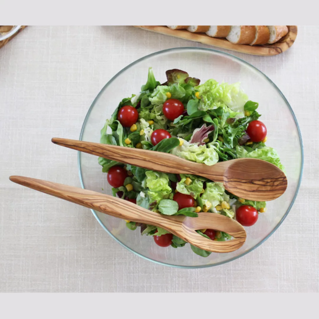 Salatbesteck Spitz Aus Olivenholz günstig online kaufen
