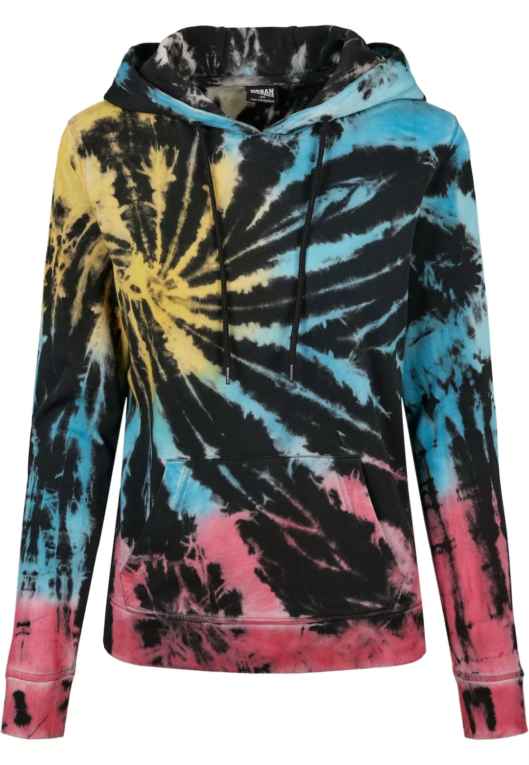 URBAN CLASSICS Kapuzenpullover "Urban Classics Damen Ladies Tie Dye Hoody", günstig online kaufen