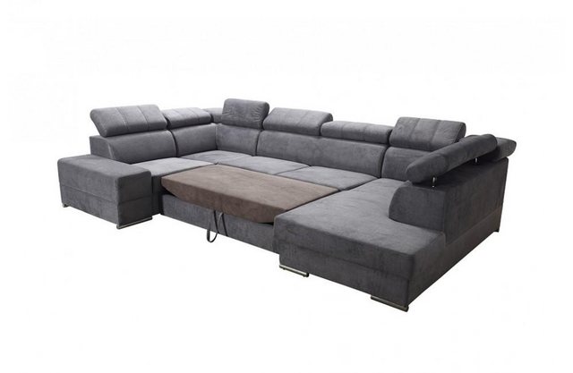 Xlmoebel Ecksofa U-Form Eckcouch mit Bettfunktion in Stoffbezug - Modernes günstig online kaufen