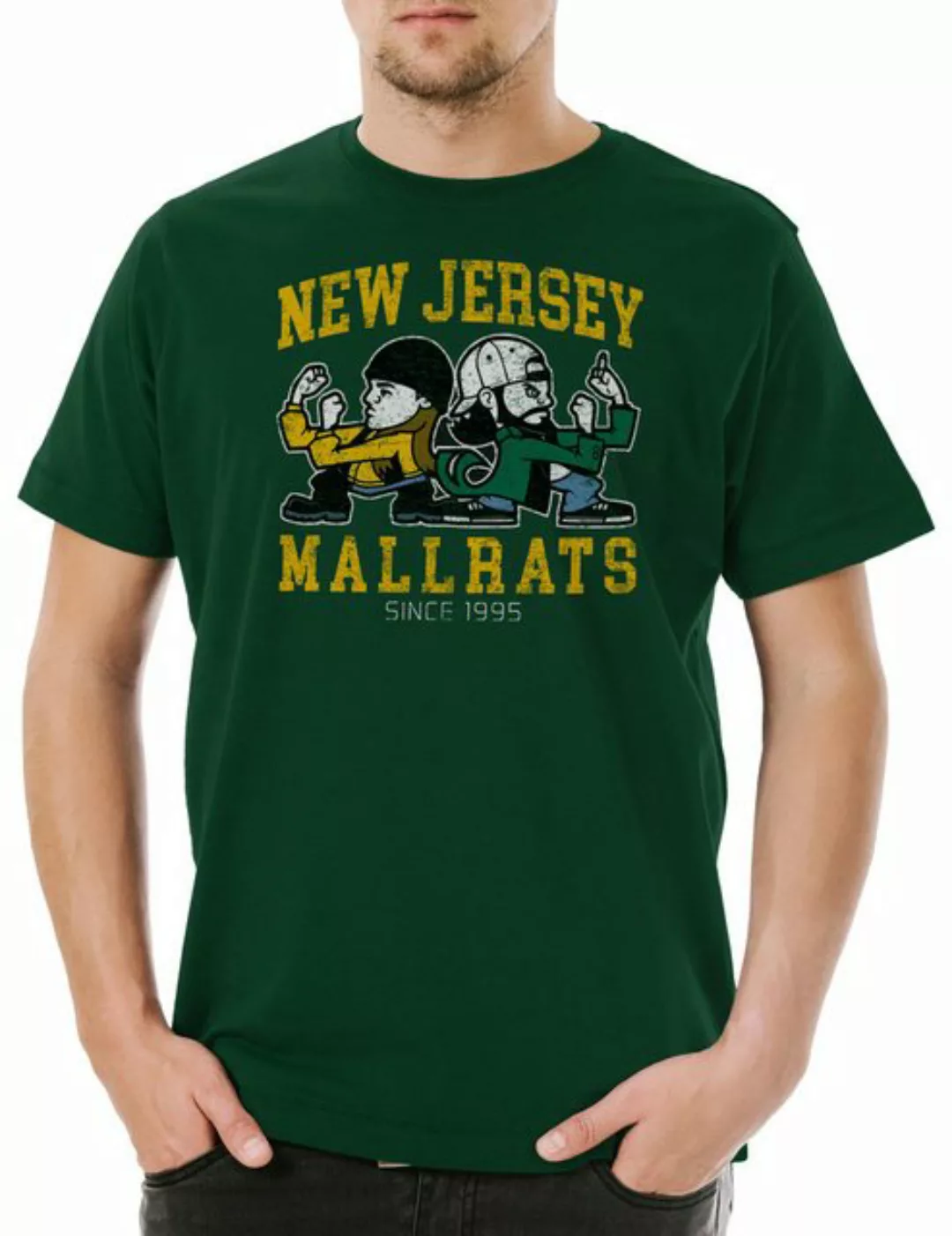 Urban Backwoods Print-Shirt New Jersey Mallrats Herren T-Shirt Jay and Nerd günstig online kaufen