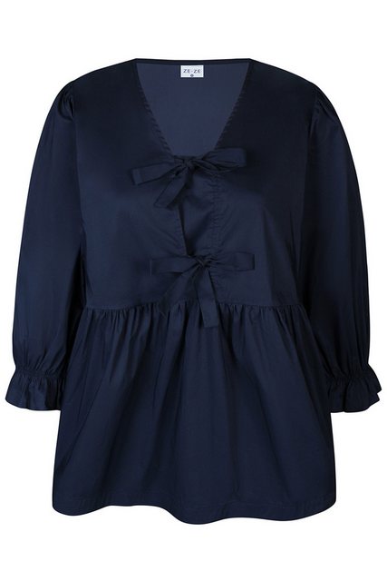 ZE-ZE Nordic Schlupfbluse Bluse Julia navy günstig online kaufen