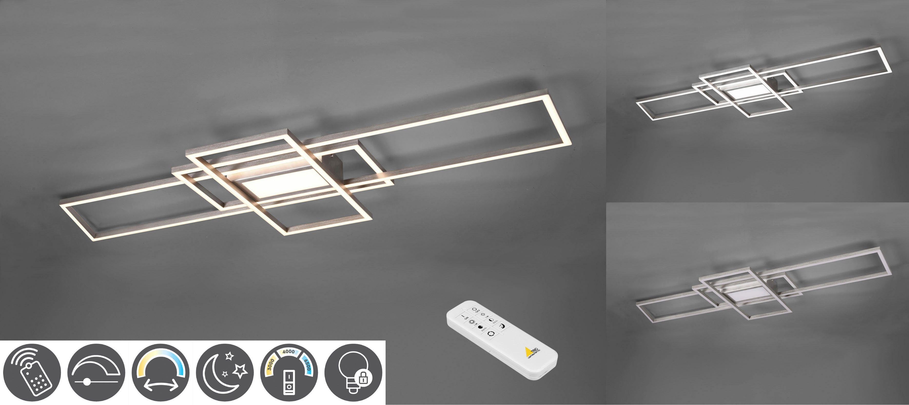 TRIO Leuchten LED Deckenleuchte MILA, Dimmfunktion, günstig online kaufen