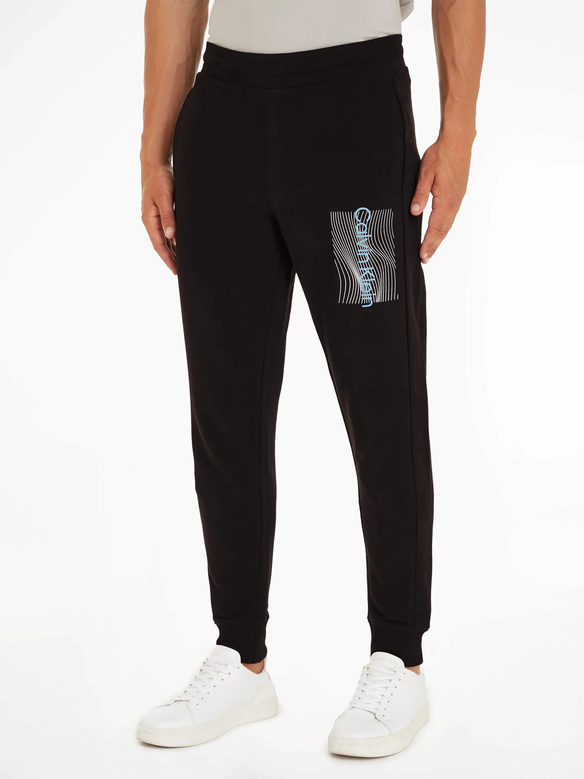 Calvin Klein Sweatpants "WAVE LINES HERO LOGO SWEATPANTS", mit Markenlabel günstig online kaufen