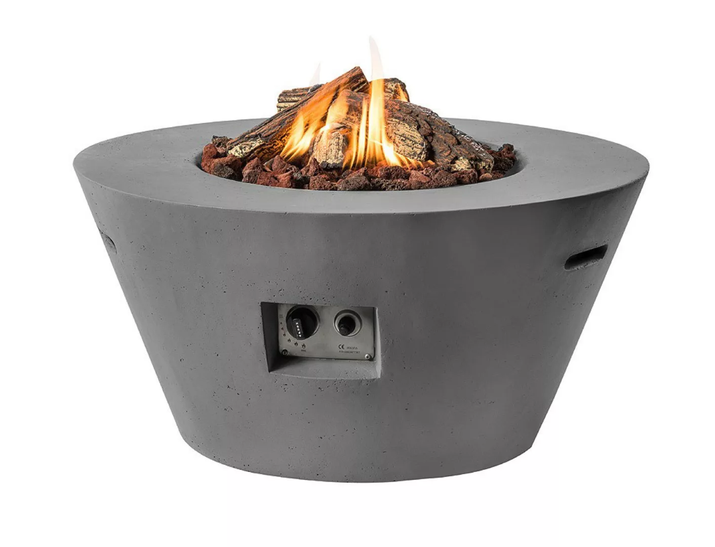 Happy Cocooning Feuertisch Cone grau 960 x 460 mm günstig online kaufen