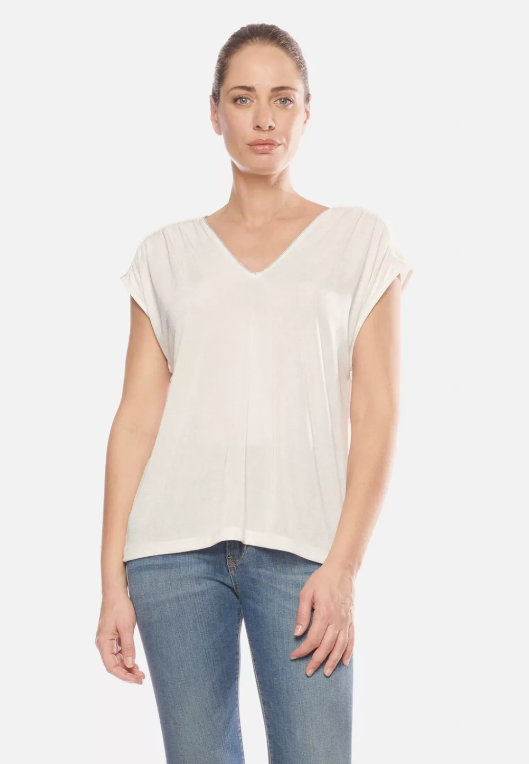 Le Temps Des Cerises T-Shirt "TSHIRT SIDY", mit femininem V-Ausschnitt günstig online kaufen