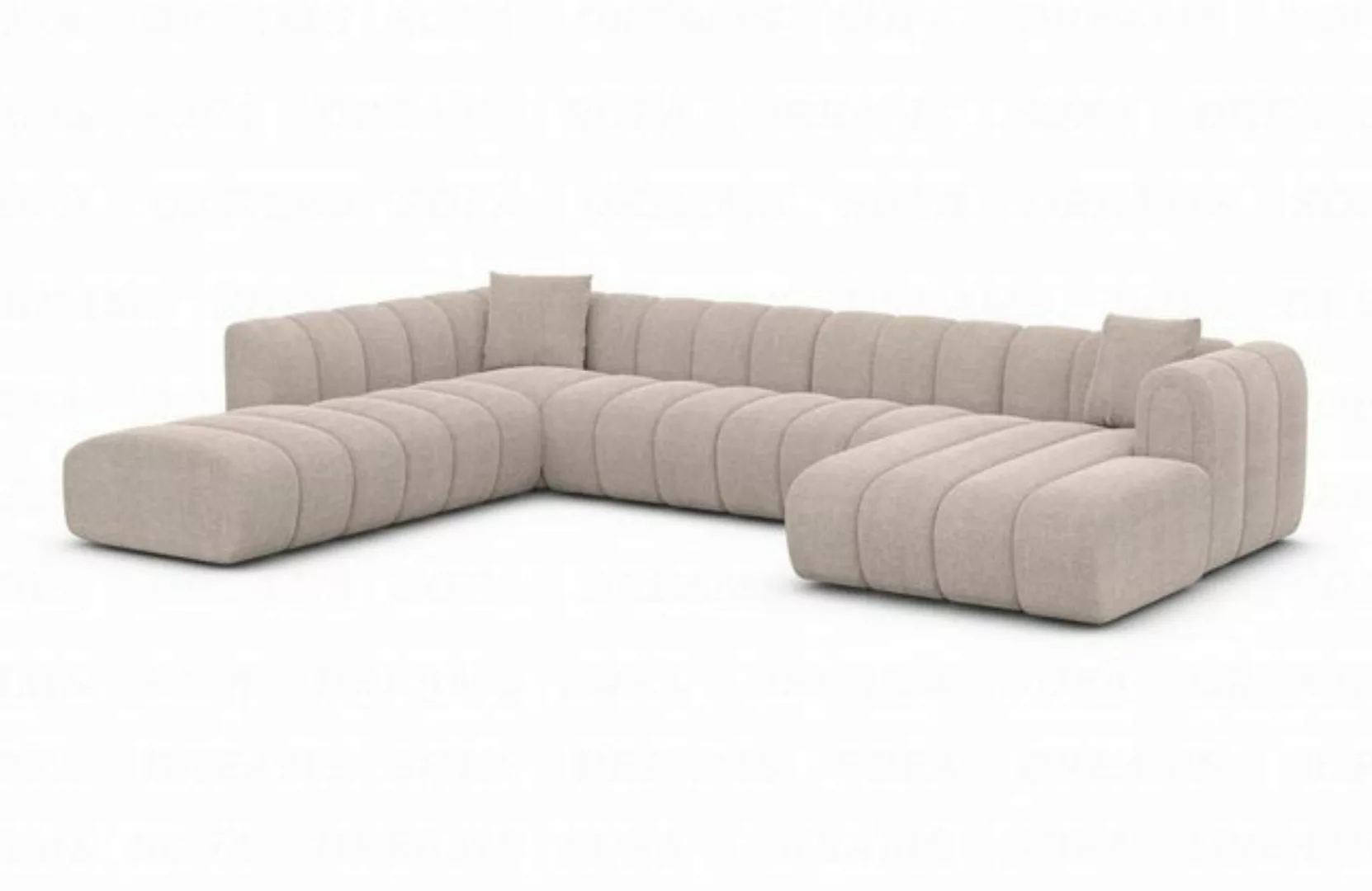 Sofa Dreams Wohnlandschaft Luxus Stoff Sofa Stoffcouch Polster Couch Almagr günstig online kaufen