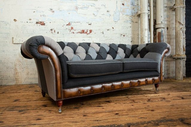 JVmoebel Chesterfield-Sofa Strapazierfähige Chesterfield Couch Sofa Polster günstig online kaufen