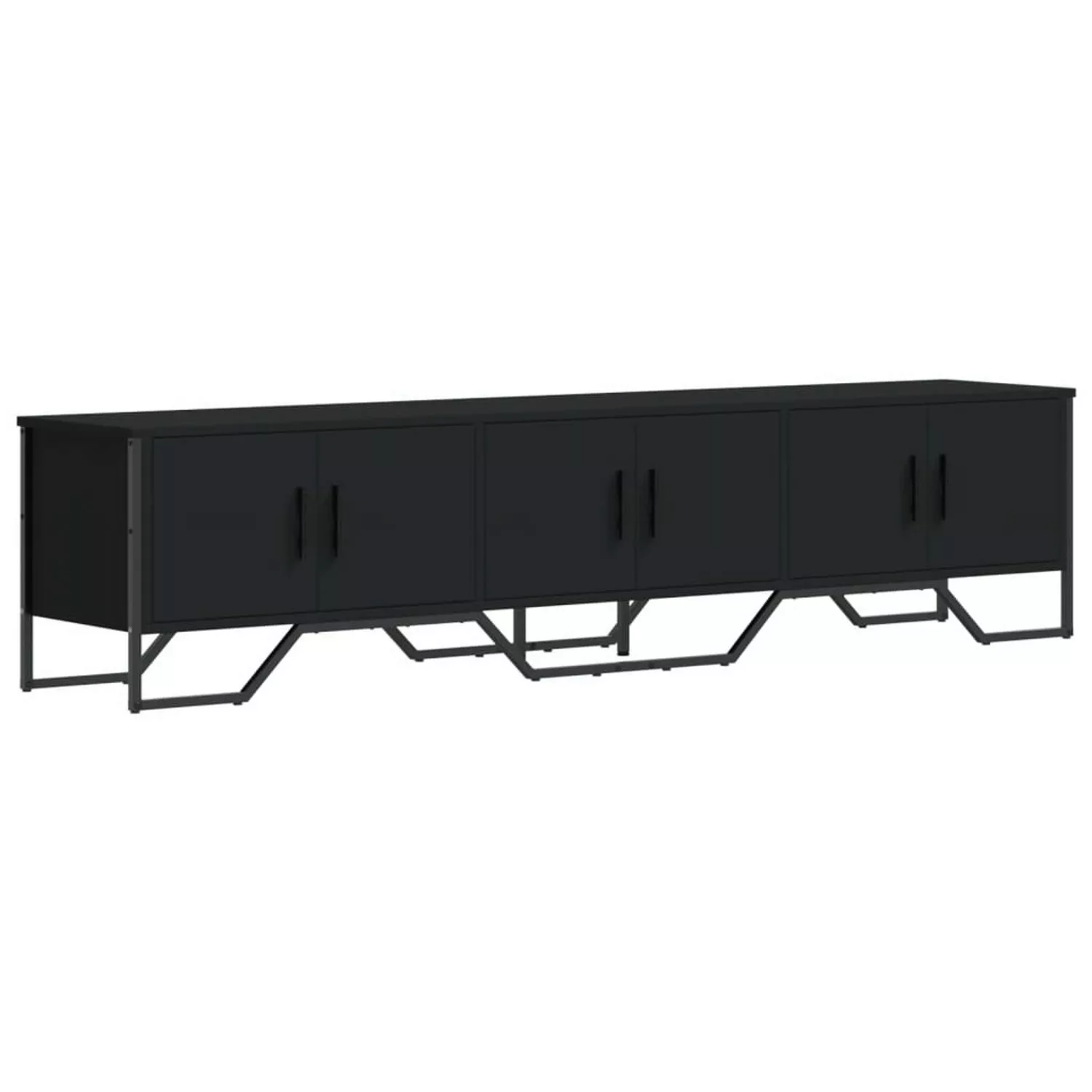 vidaXL Schrankmodule TV-Schrank Schwarz 180x34x41 cm Holzwerkstoff günstig online kaufen