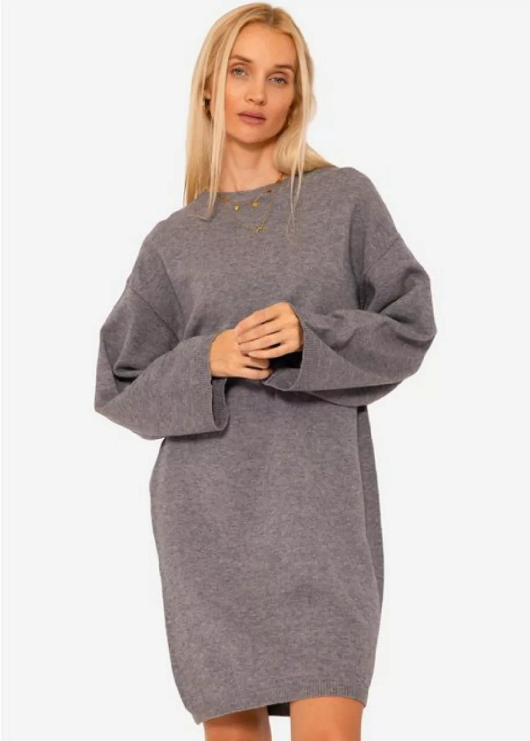 SASSYCLASSY Strickkleid Oversize Strickkleid Damen lang aus weichem Strick günstig online kaufen