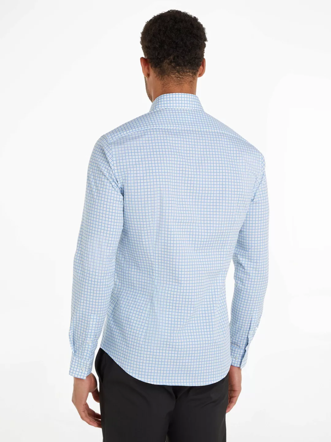 Calvin Klein Kurzarmhemd POPLIN CHECK PRINT SLIM SHIRT günstig online kaufen