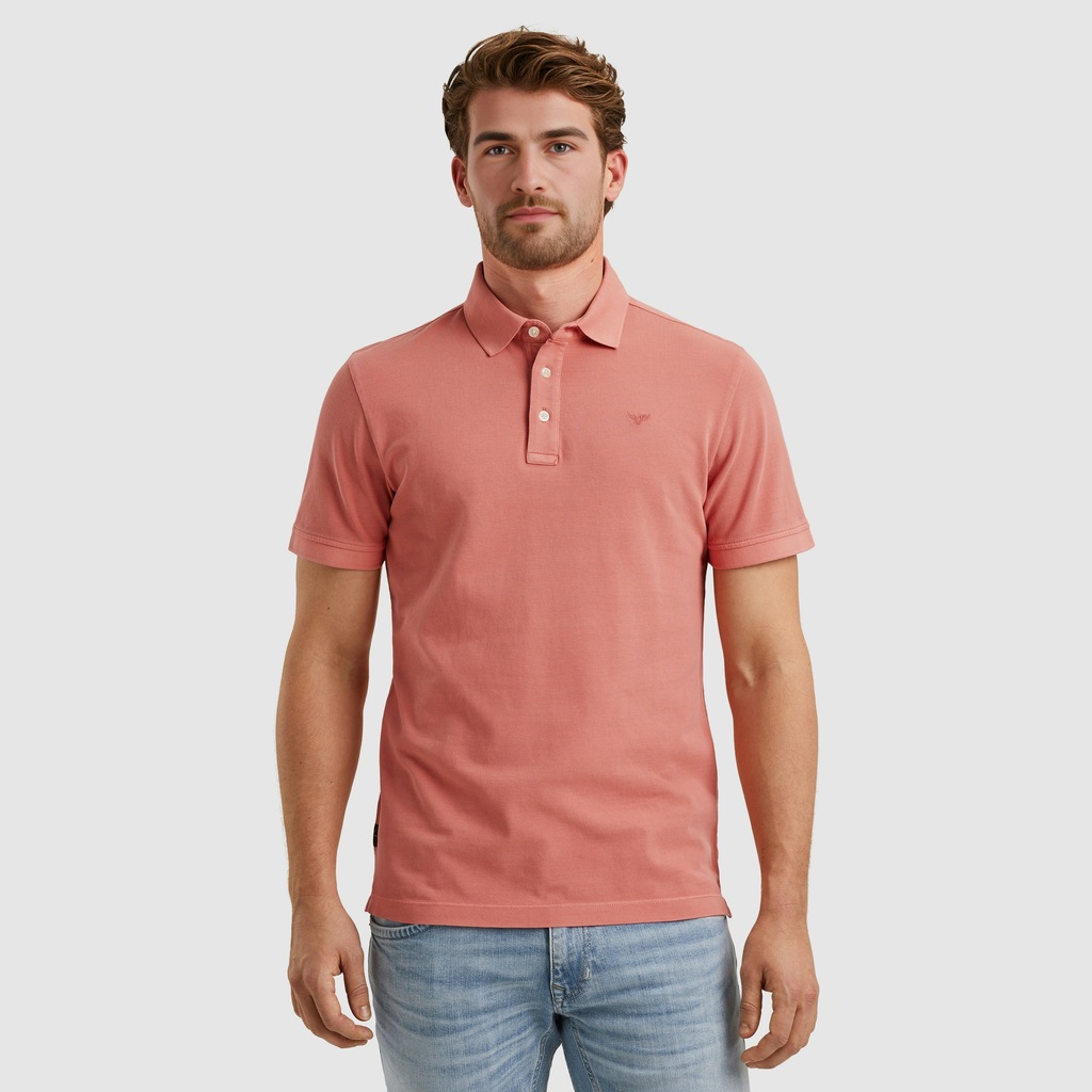 PME LEGEND Poloshirt "Short sleeve polo pique garment dye", mit Logo Sticke günstig online kaufen