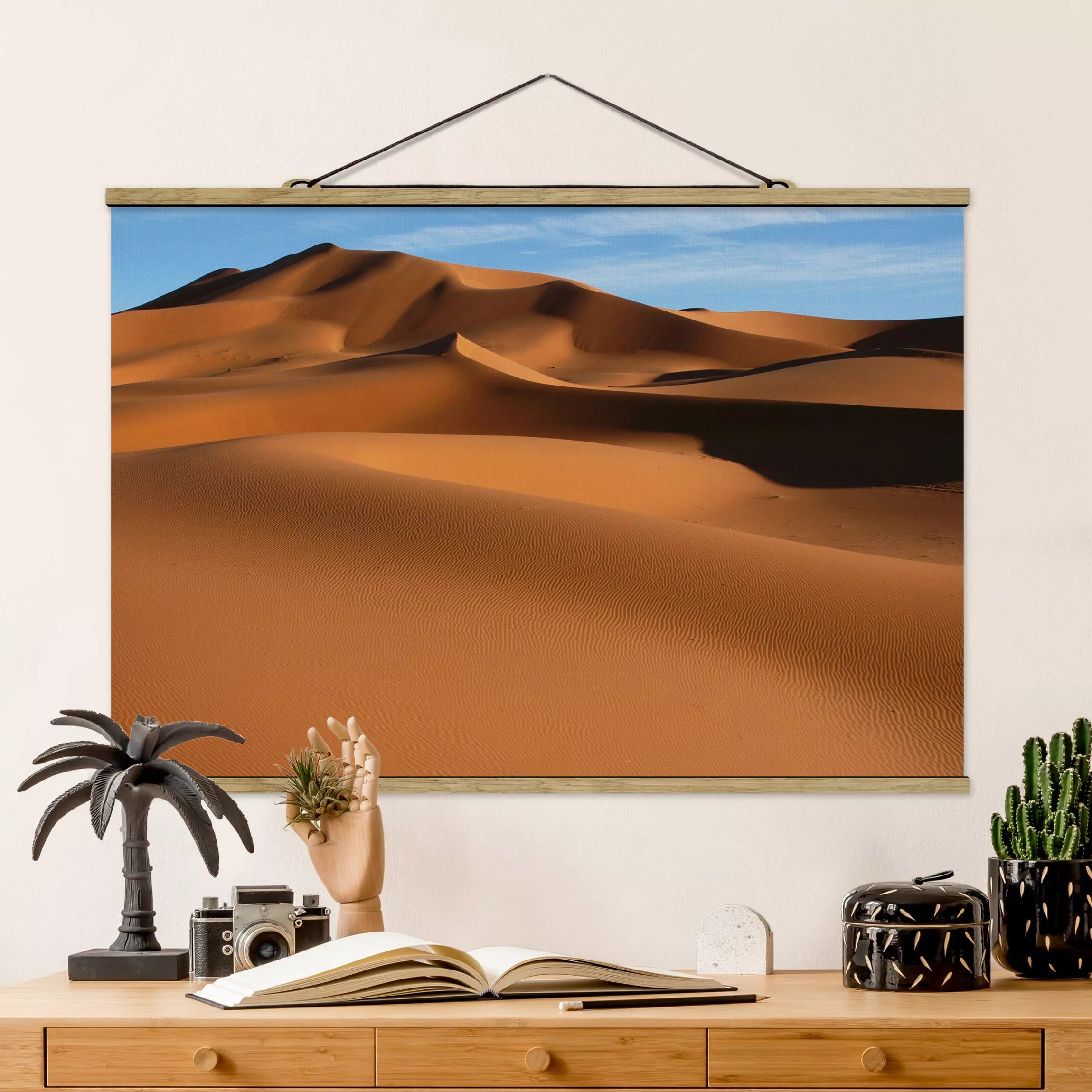 Stoffbild Landschaft mit Posterleisten - Querformat Desert Dunes günstig online kaufen