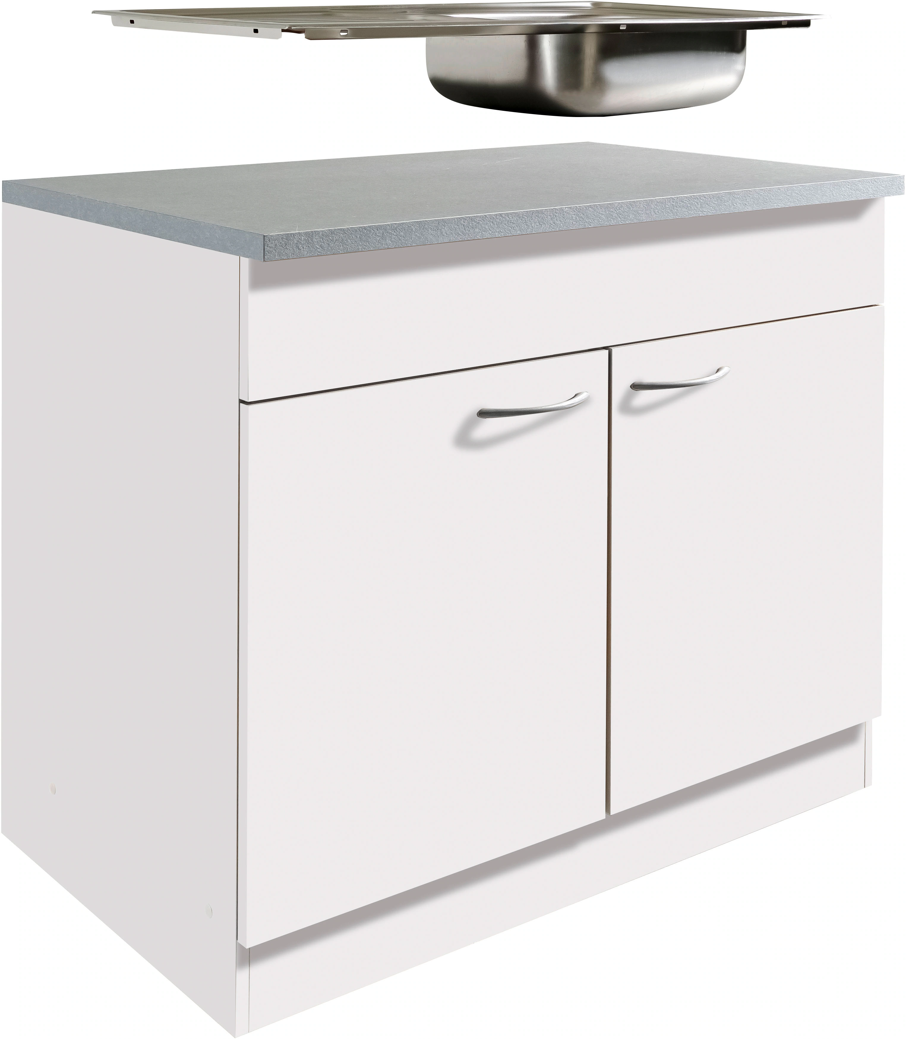 wiho Küchen Spülenschrank "Kiel", 100 cm breit, 60 cm tief günstig online kaufen