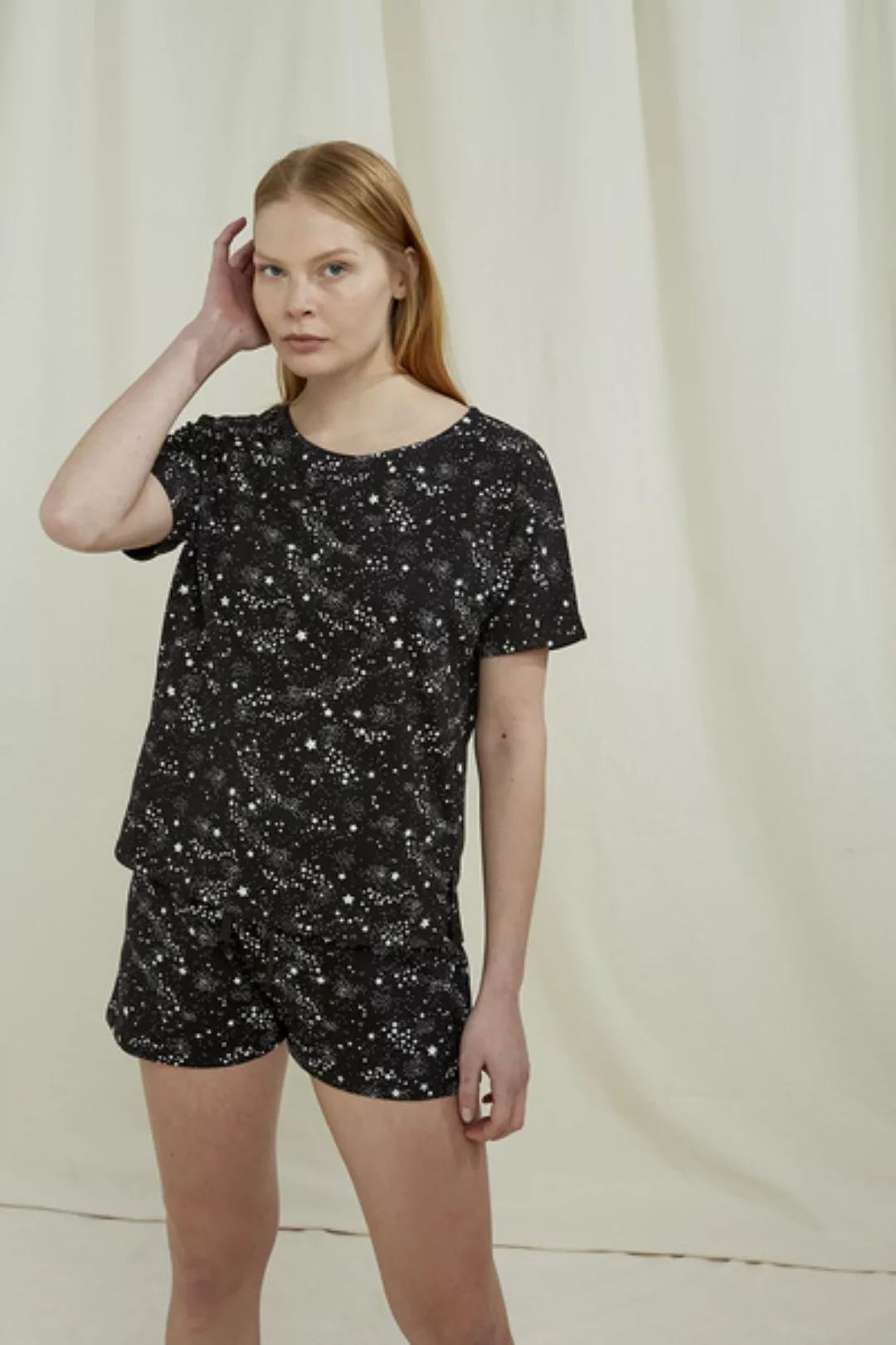 Pyjamatop - Stars Pyjama Tee - Aus Biobaumwolle günstig online kaufen