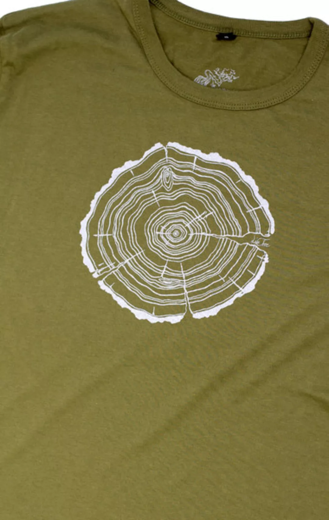 Bambus Shirt Fairwear Für Herren "Treeslice" In Moss Green günstig online kaufen