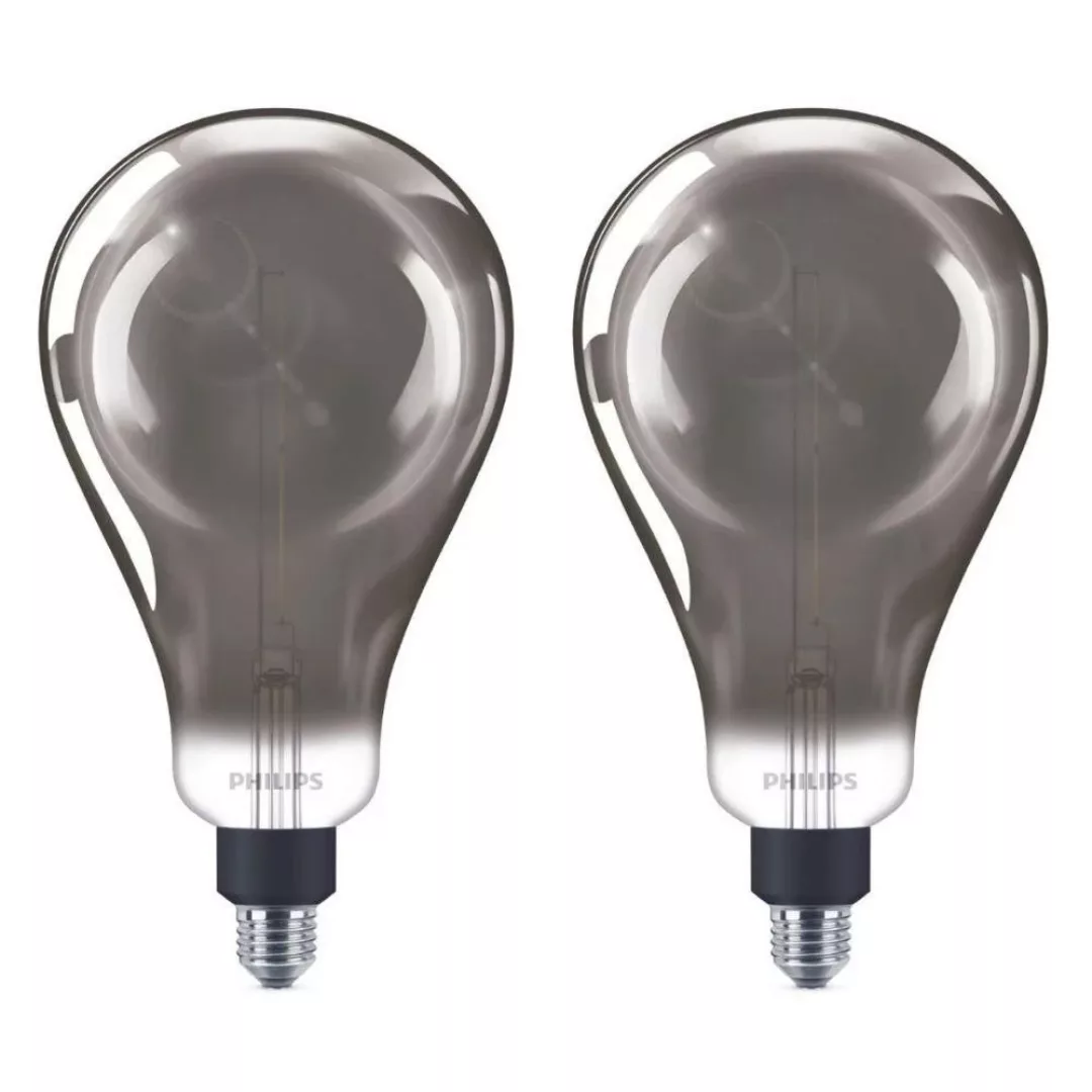 Philips LED Lampe ersetzt 25W, E27 Birne A160, grau, warmweiß, 200 Lumen, d günstig online kaufen