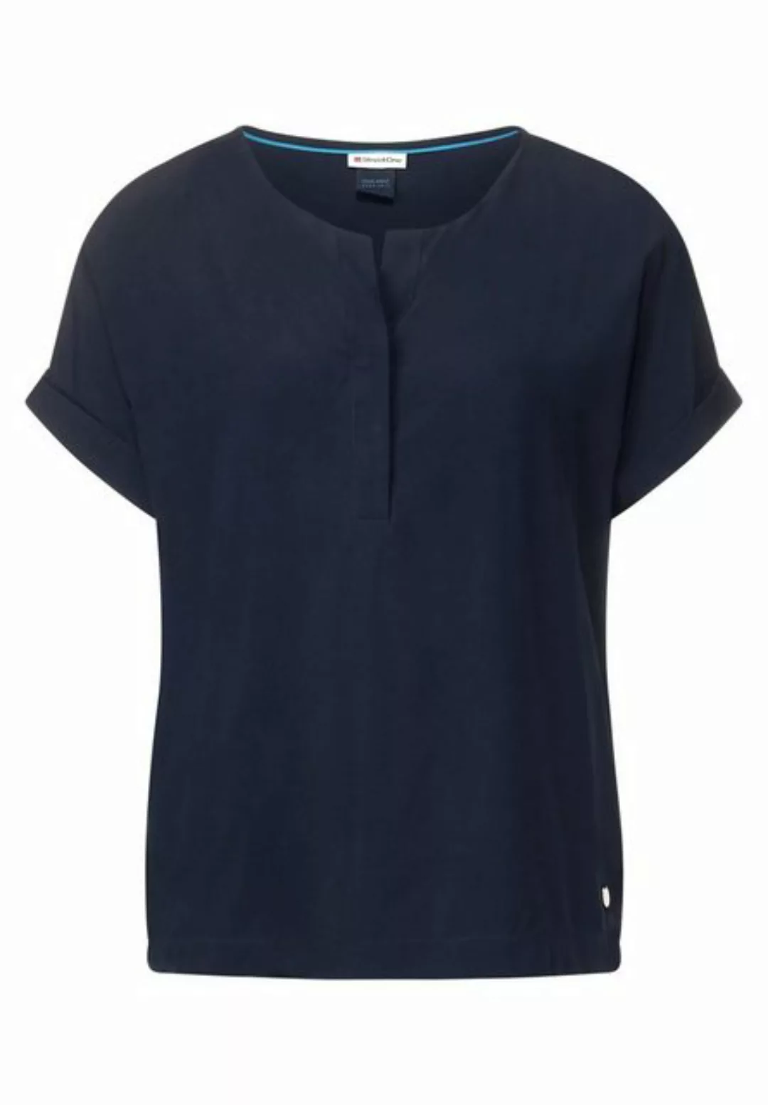 STREET ONE Druckbluse QR Solid blouse w flap placket günstig online kaufen
