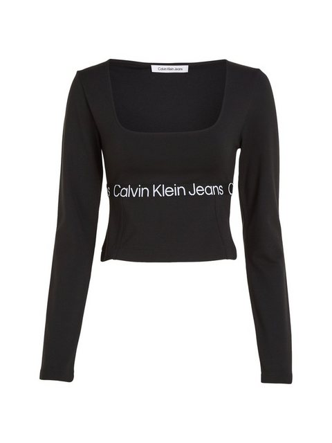 Calvin Klein Jeans T-Shirt LOGO ELASTIC MILANO LS TOP günstig online kaufen