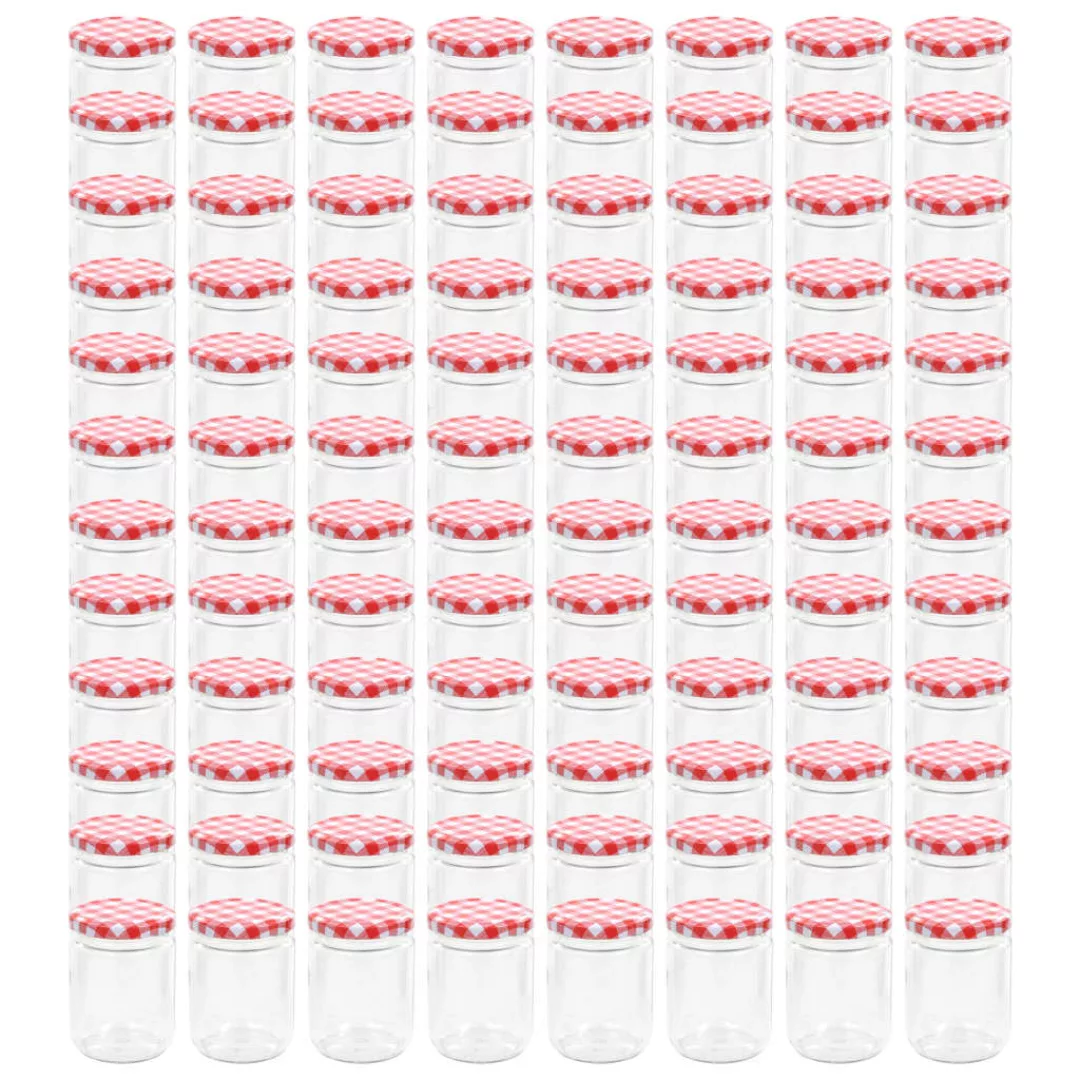 Marmeladengläser Mit Weißem/rotem Deckel 96 Stk. 230 Ml günstig online kaufen