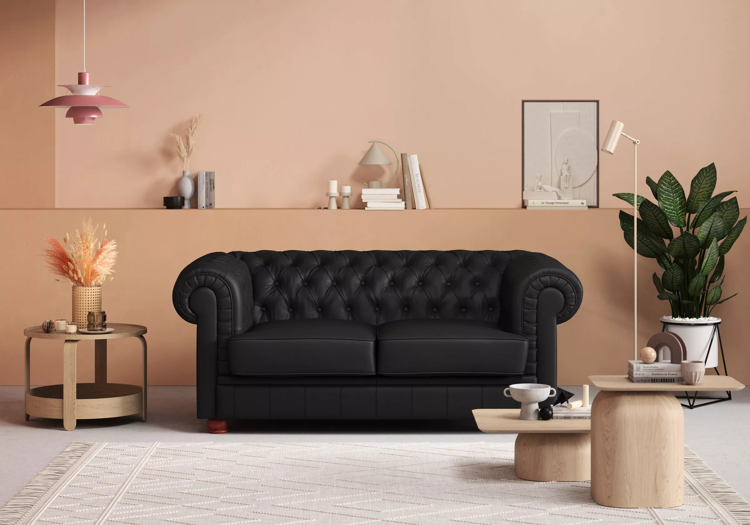 Max Winzer® Chesterfield-Sofa »Kent 2-Sitzer, edel und bequem, hochwertige günstig online kaufen