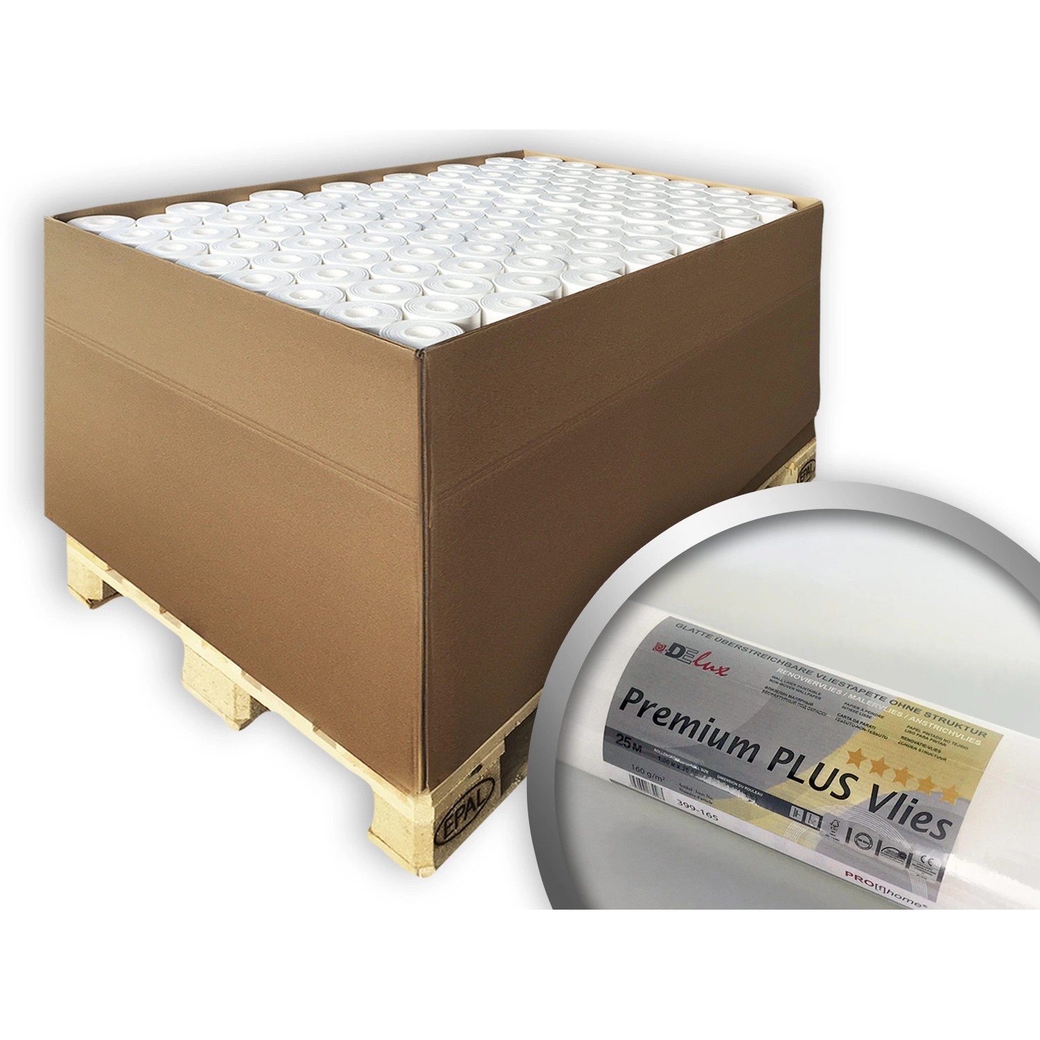 PROFHOME Armierungsvlies PremiumVlies Plus 160 g glattes Renoviervlies 1 Pa günstig online kaufen