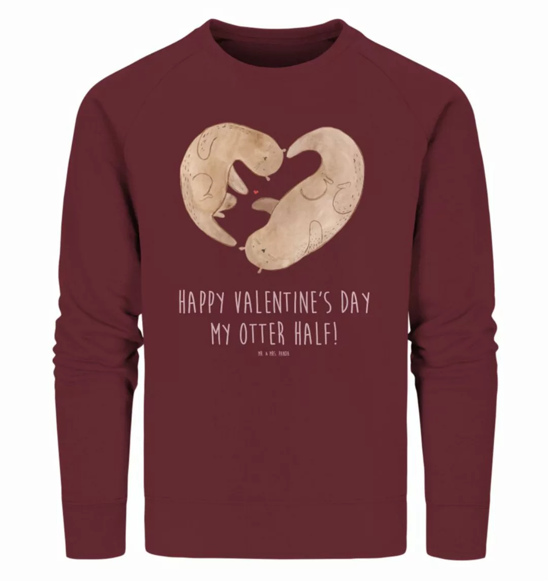 Mr. & Mrs. Panda Longpullover Größe L Otter Valentine - Burgundy - Geschenk günstig online kaufen