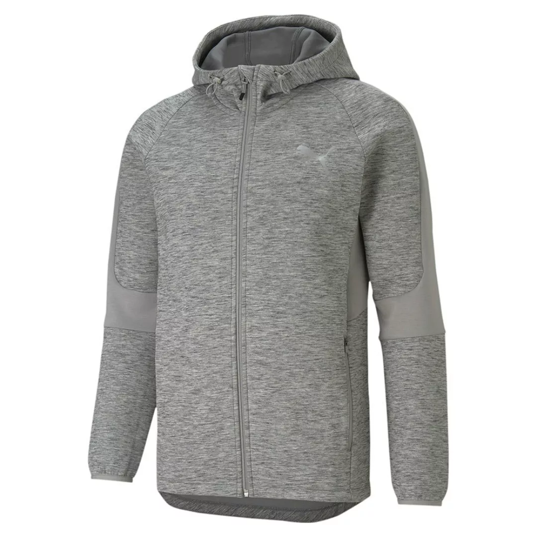 Puma Evostripe Sweatshirt Mit Reißverschluss M Medium Gray Heather günstig online kaufen